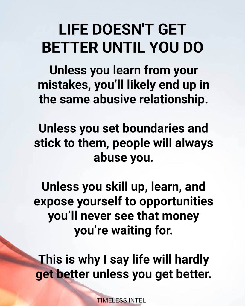 Will life get better quote
